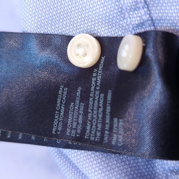 Tommy Hilfiger New York Fit Men's Long Sleeve Button Down Dress Shirt Size Large - Picture 7 of 8